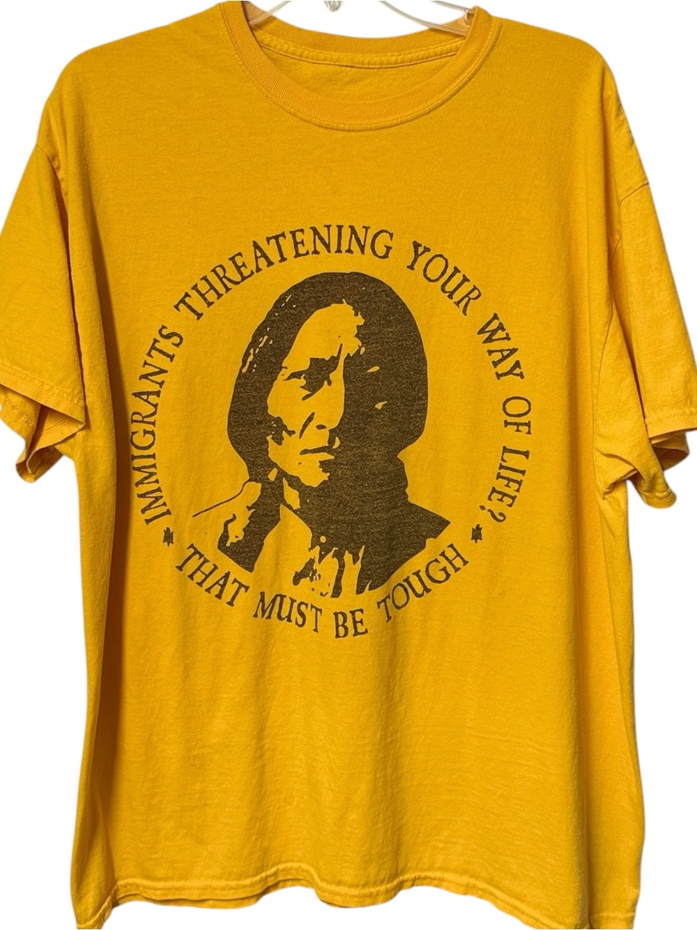 VTG Native - Immigrants Threatening Your Way of Life T-Shirt XL